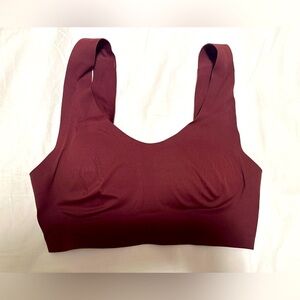 Aerie Smoothez Padded Scoop Bralette Maroon Size Extra Small
